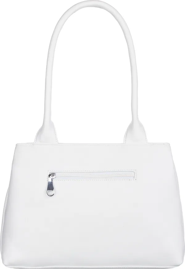 White_Pu_Shoulder_Bag_For_Women