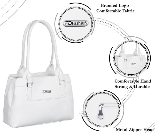 White_Pu_Shoulder_Bag_For_Women