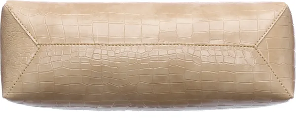 Beige_Artificial_Leather_Shoulder_Bag_For_Women