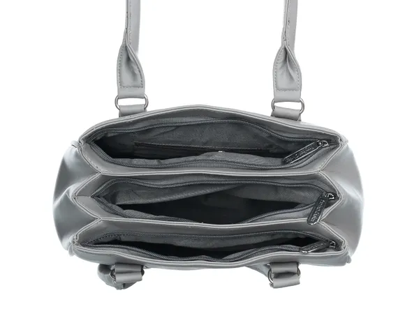 Grey_Artificial_Leather_Shoulder_Bag_For_Women