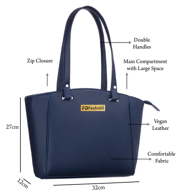 Blue_Pu_Shoulder_Bag__For_Women