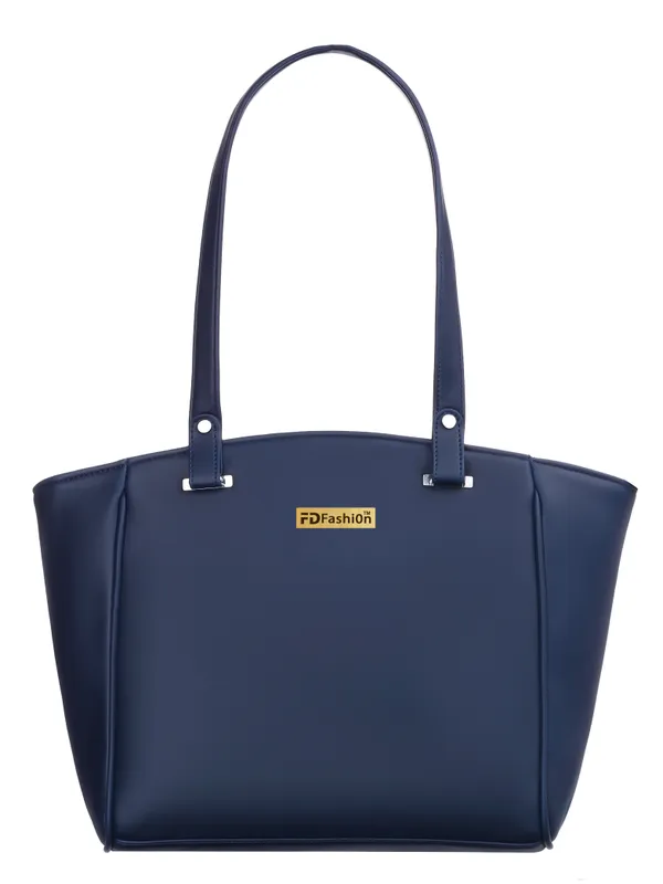 Blue_Pu_Shoulder_Bag__For_Women