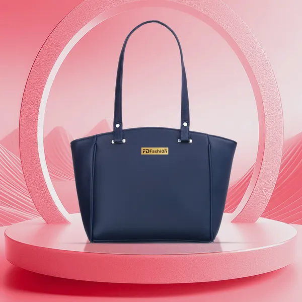 Blue_Pu_Shoulder_Bag__For_Women