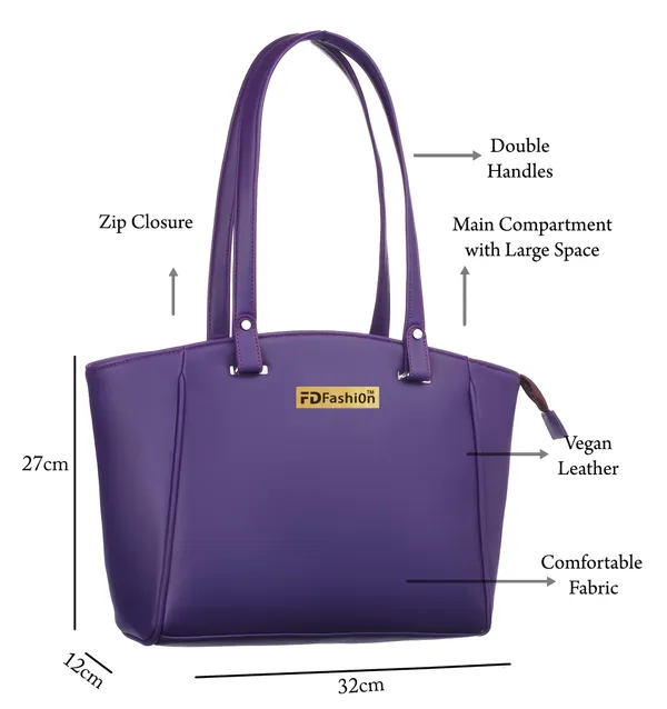 Purple_Pu_Shoulder_Bag_For_Women