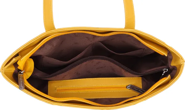 Yellow_Artificial_Leather_Shoulder_Bag__For_Women