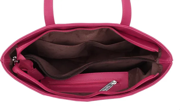 Pink_Artificial_Leather_Shoulder_Bag_For_Women