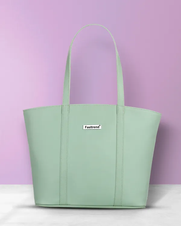 Green_Artificial_Leather_Shoulder_Bag__For_Women