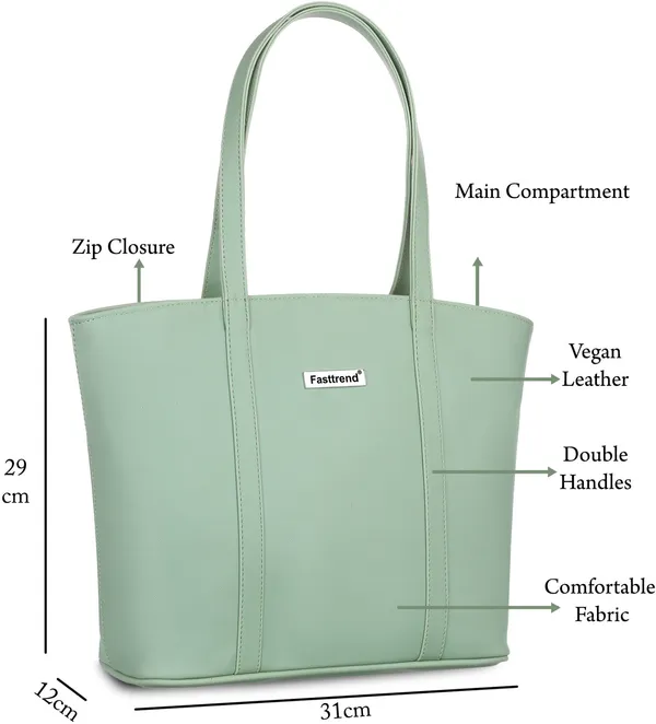 Green_Artificial_Leather_Shoulder_Bag__For_Women