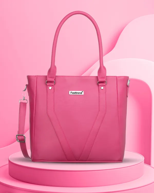 Pink_Pu_Shoulder_Bag__For_Women