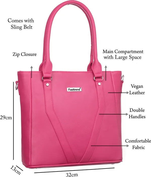 Pink_Pu_Shoulder_Bag__For_Women