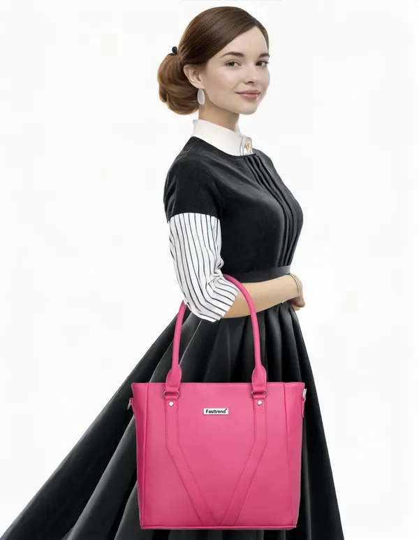 Pink_Pu_Shoulder_Bag__For_Women