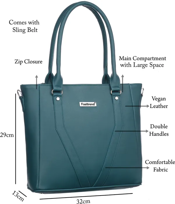 Blue_Pu_Shoulder_Bag_For_Women