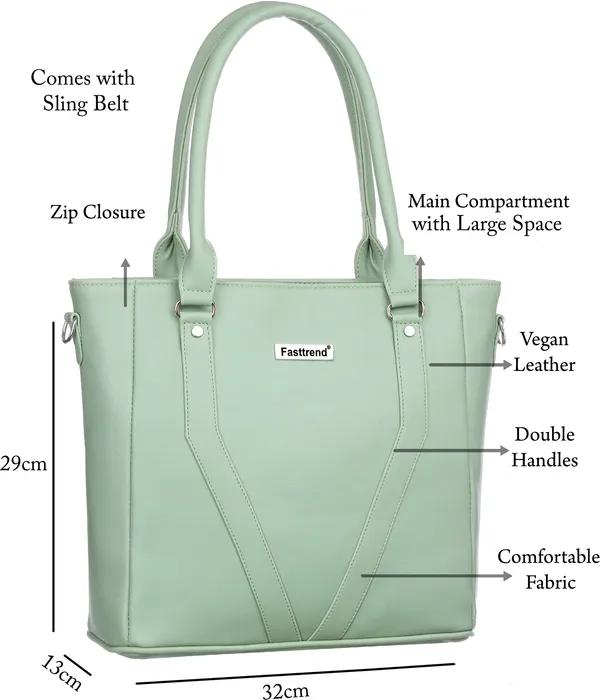 Green_Pu_Shoulder_Bag__For_Women