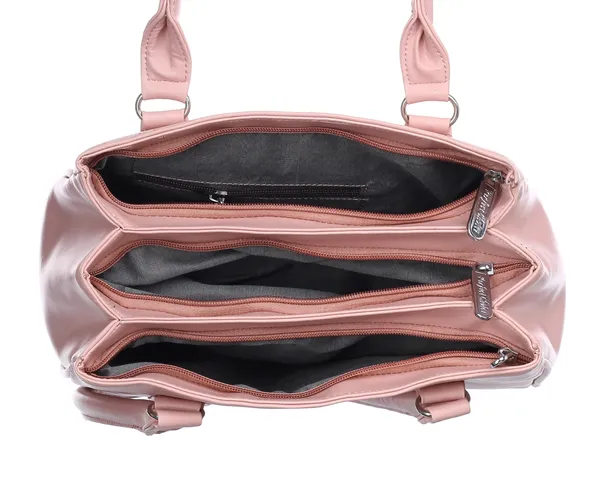 Pink_Artificial_Leather_Shoulder_Bag_For_Women