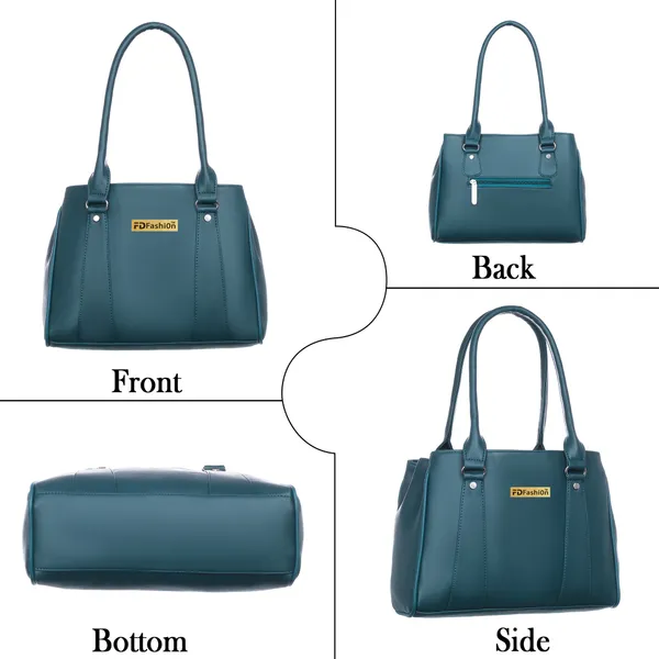 Blue_Pu_Shoulder_Bag_For_Women