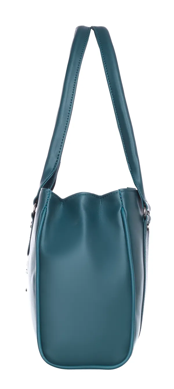 Blue_Pu_Shoulder_Bag_For_Women