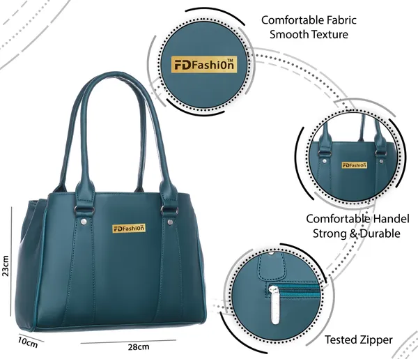 Blue_Pu_Shoulder_Bag_For_Women