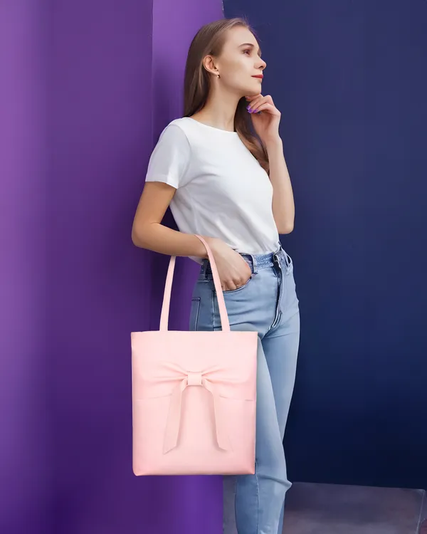 Pink_Pu_Shoulder_Bag_For_Women