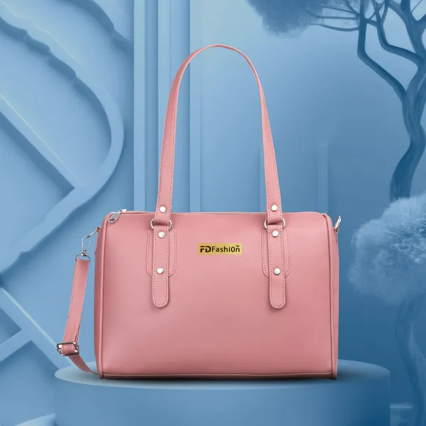 Pink_Pu_Shoulder_Bag__For_Women