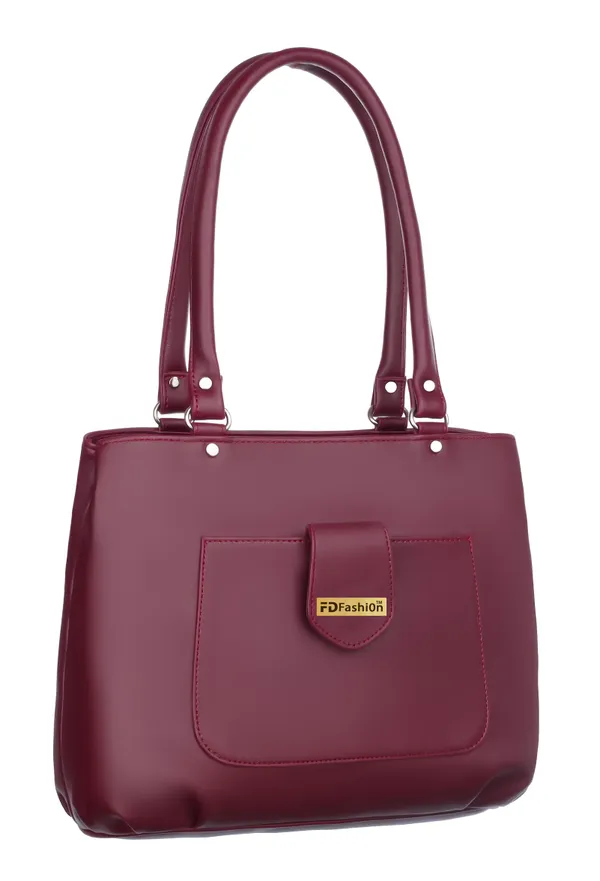 Maroon_Artificial_Leather_Shoulder_Bag_For_Women