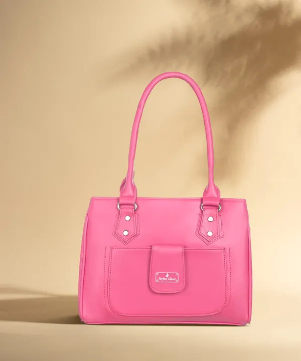 Pink_Pu_Shoulder_Bag_For_Women