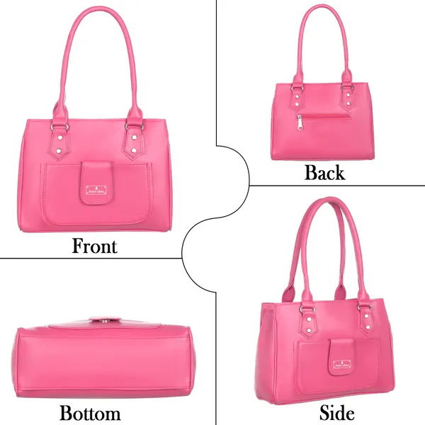 Pink_Pu_Shoulder_Bag_For_Women