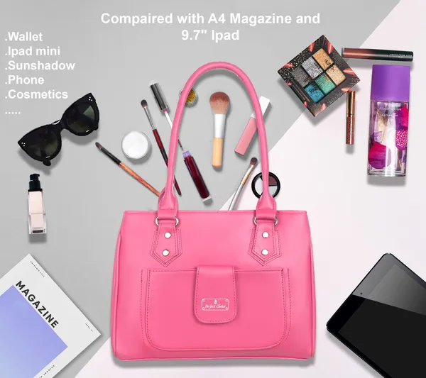 Pink_Pu_Shoulder_Bag_For_Women