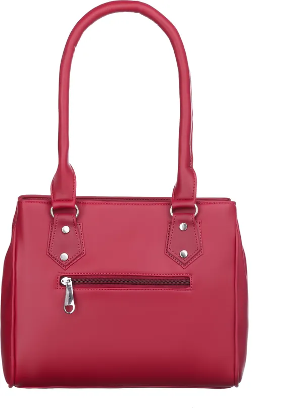 Maroon_Artificial_Leather_Shoulder_Bag__For_Women