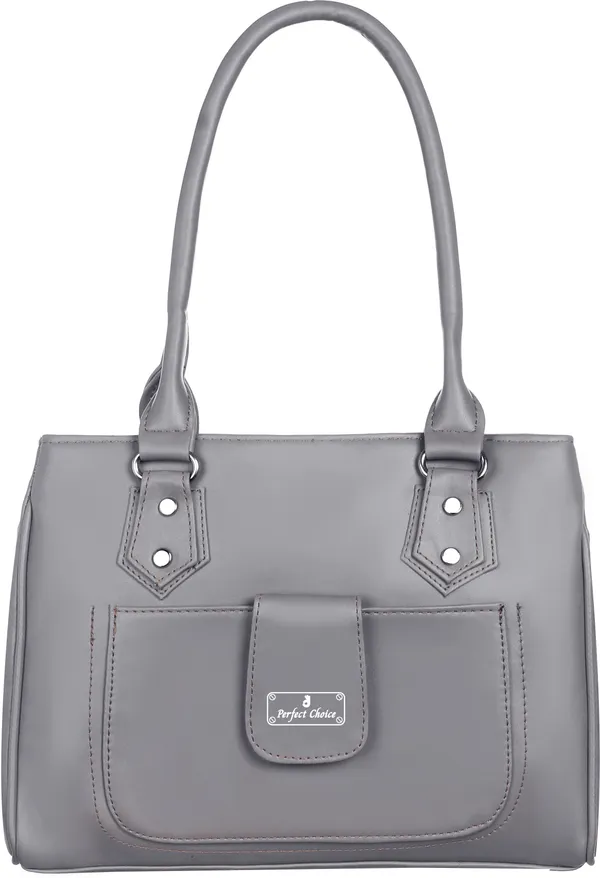 Grey_Pu_Shoulder_Bag_For_Women
