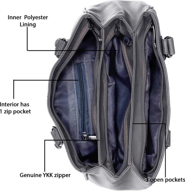 Grey_Pu_Shoulder_Bag_For_Women