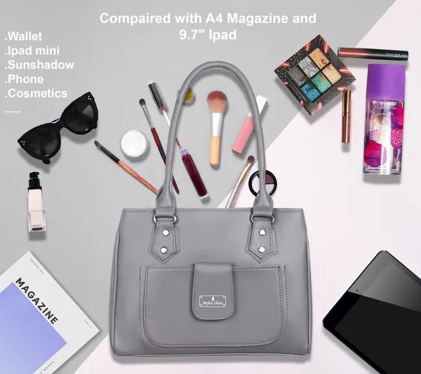 Grey_Pu_Shoulder_Bag_For_Women
