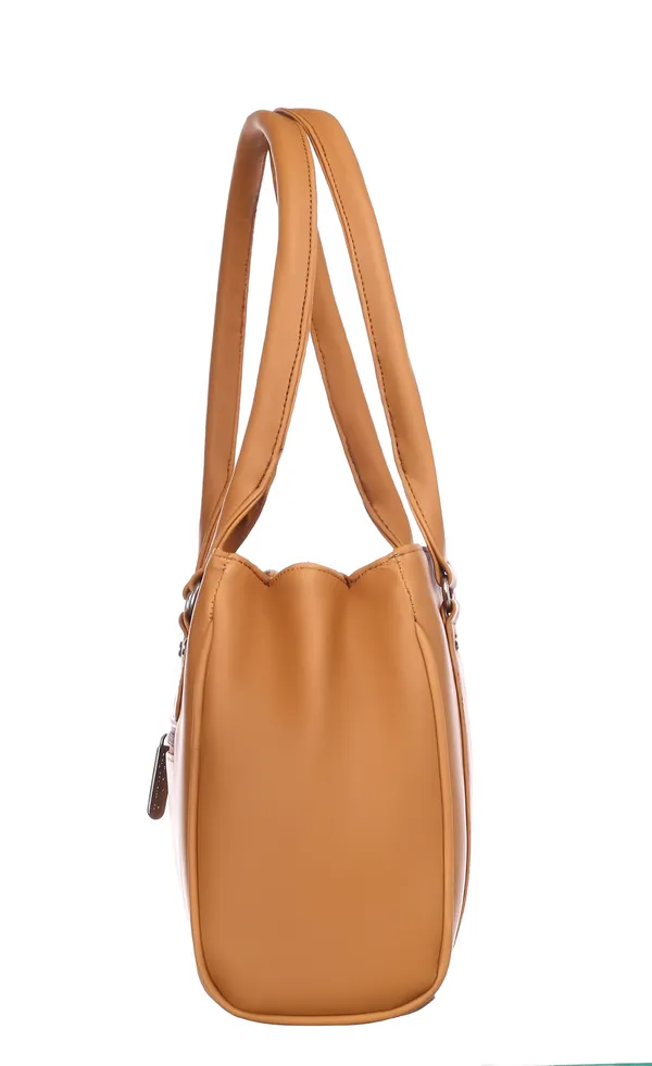 Tan_Artificial_Leather_Shoulder_Bag__For_Women