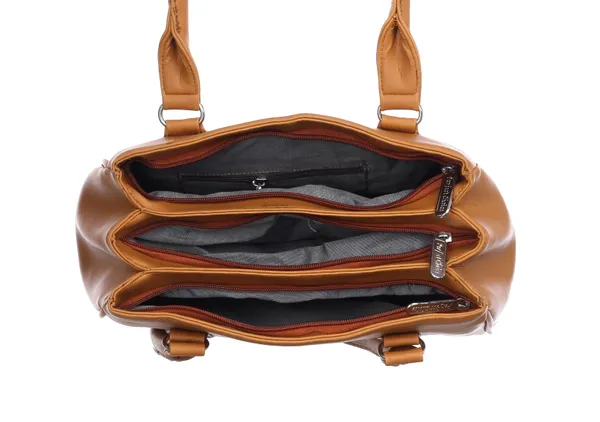 Tan_Artificial_Leather_Shoulder_Bag__For_Women