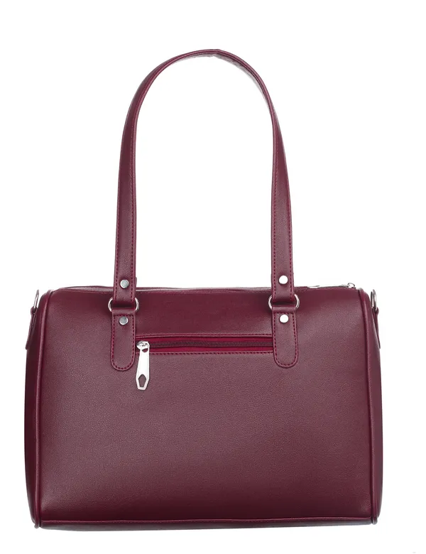 Maroon_Pu_Shoulder_Bag_For_Women