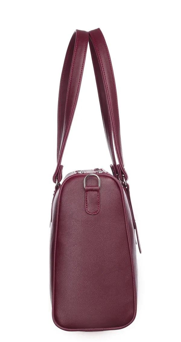 Maroon_Pu_Shoulder_Bag_For_Women