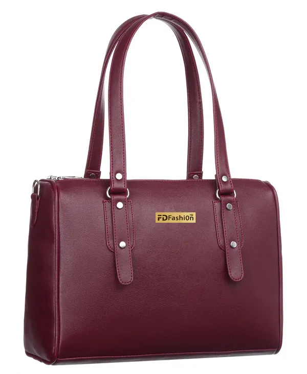 Maroon_Pu_Shoulder_Bag_For_Women