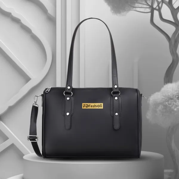 Black_Pu_Shoulder_Bag__For_Women