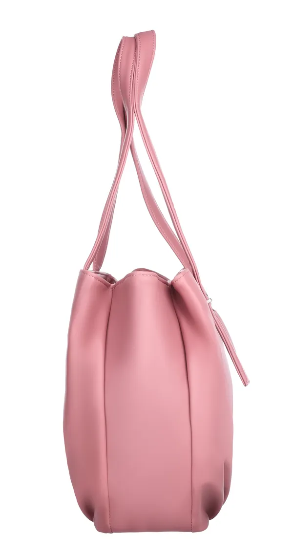 Pink_Artificial_Leather_Shoulder_Bag__For_Women