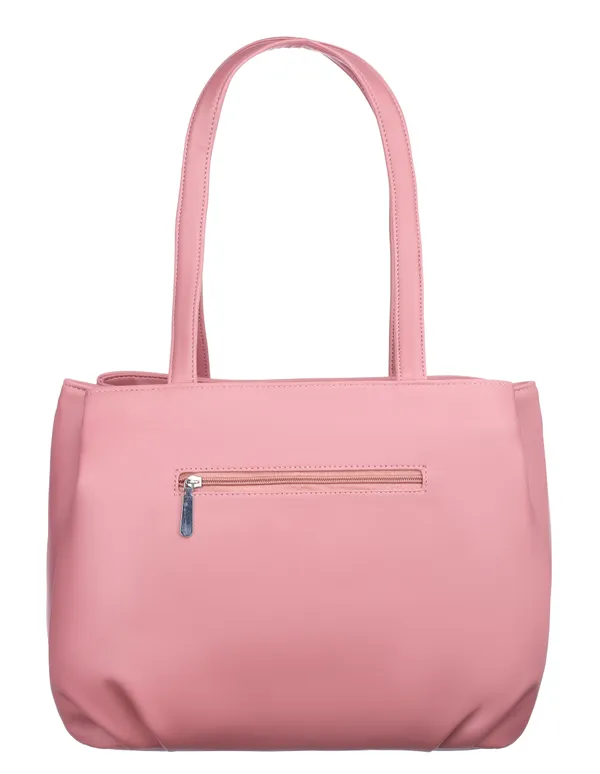 Pink_Artificial_Leather_Shoulder_Bag__For_Women