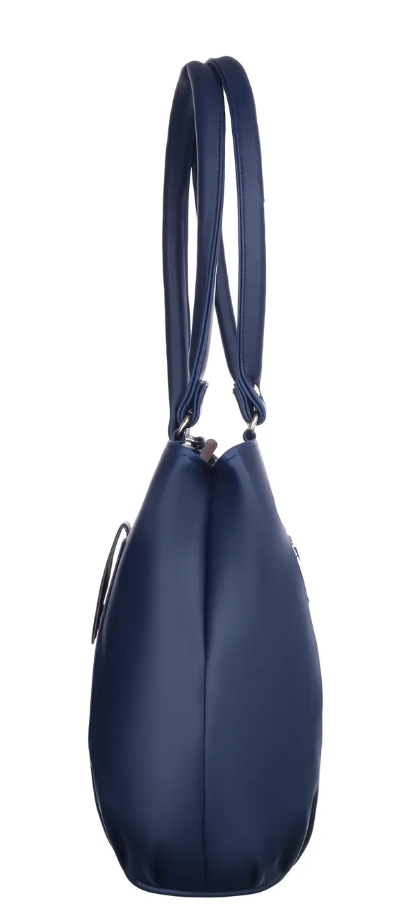 Blue_Artificial_Leather_Shoulder_Bag_For_Women