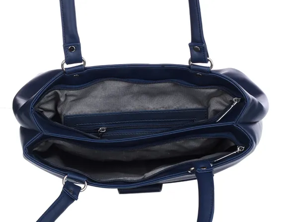 Blue_Artificial_Leather_Shoulder_Bag_For_Women