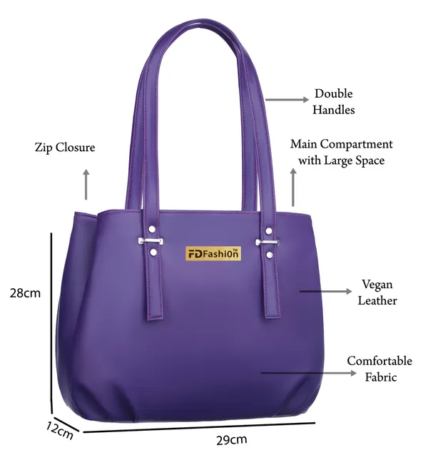 Purple_Artificial_Leather_Shoulder_Bag__For_Women