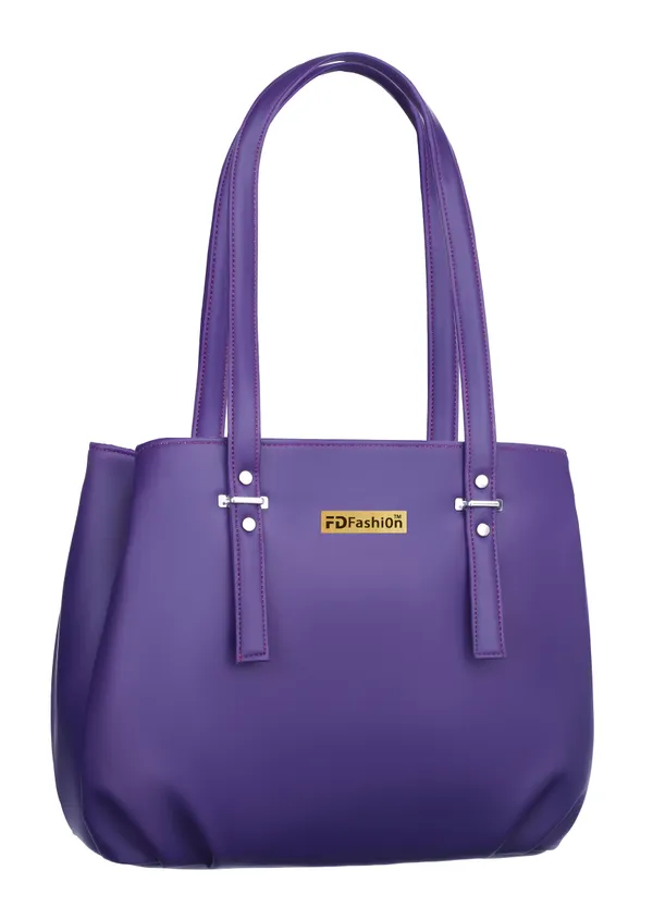 Purple_Artificial_Leather_Shoulder_Bag__For_Women