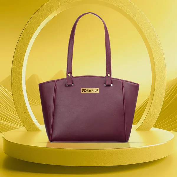 Maroon_Pu_Shoulder_Bag__For_Women