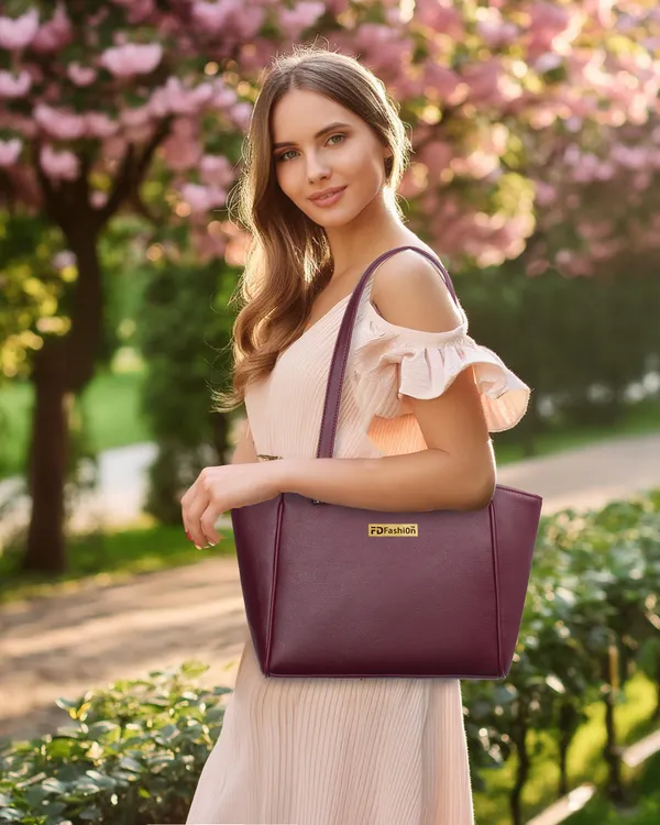 Maroon_Pu_Shoulder_Bag__For_Women