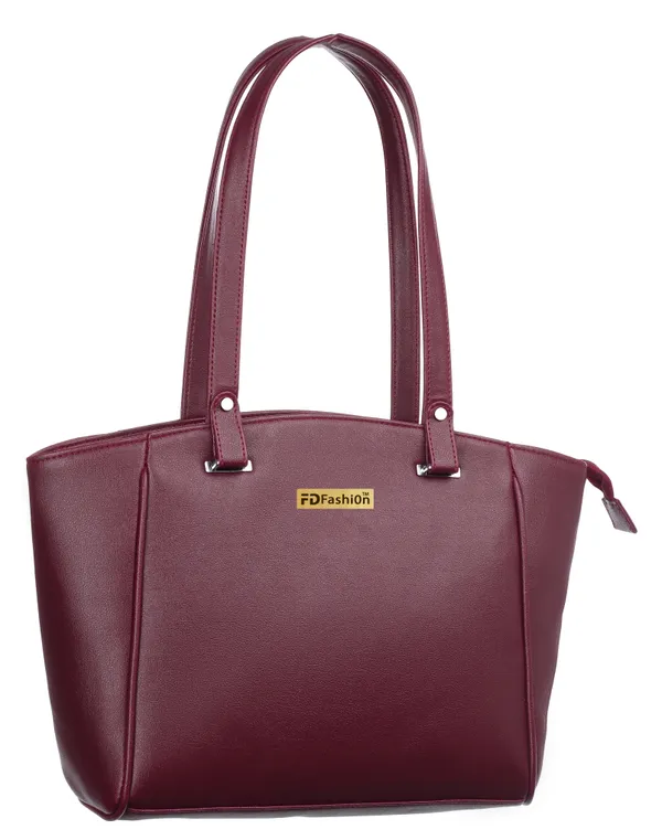 Maroon_Pu_Shoulder_Bag__For_Women