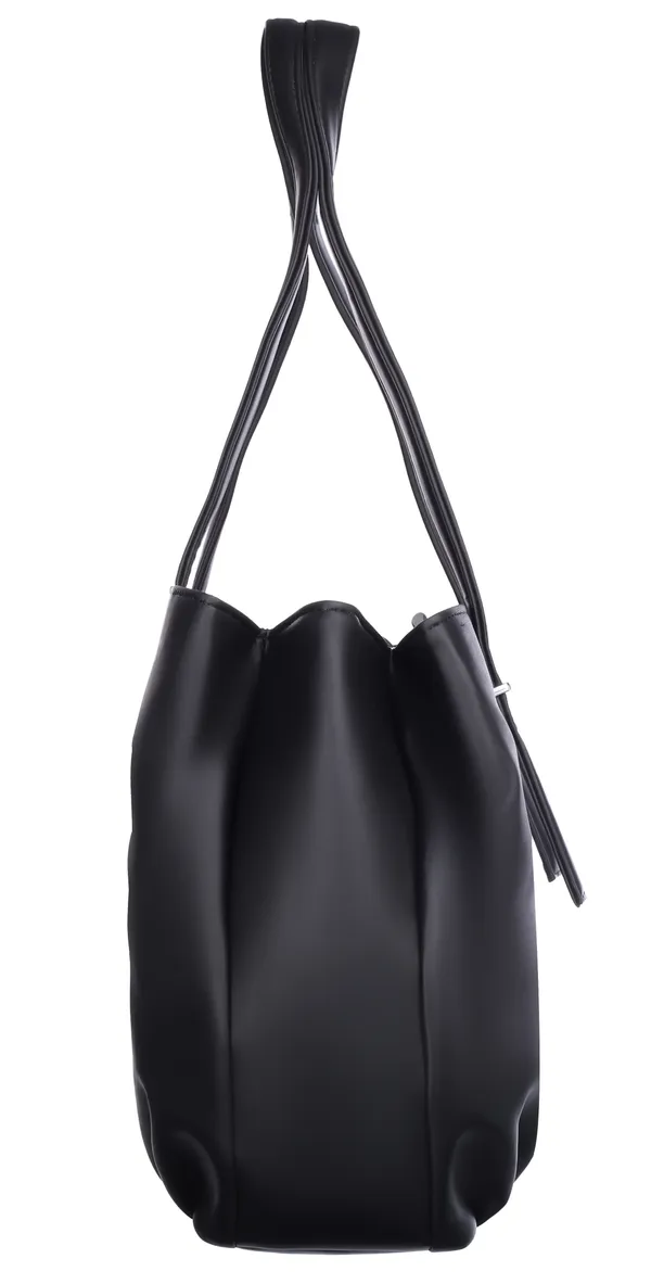 Black_Artificial_Leather_Shoulder_Bag_For_Women