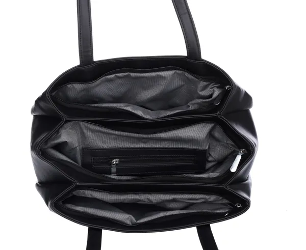 Black_Artificial_Leather_Shoulder_Bag_For_Women