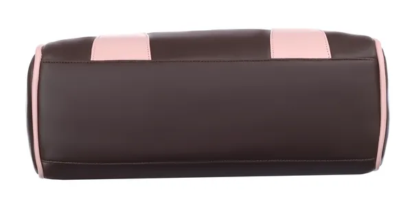 Brown_&_Pink_Artificial_Leather_Shoulder_Bag__For_Women