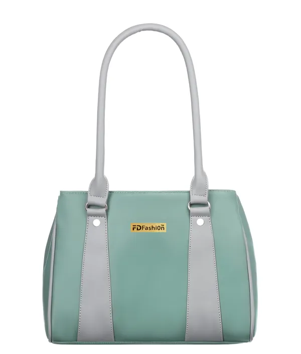 Green_&_Grey_Artificial_Leather_Shoulder_Bag__For_Women